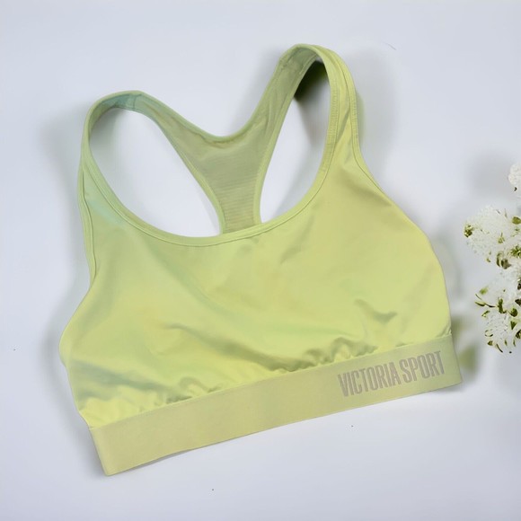 Victoria's Secret Other - Victoria's Secret Sport Yellow Logo SMALL Sport Bra VS